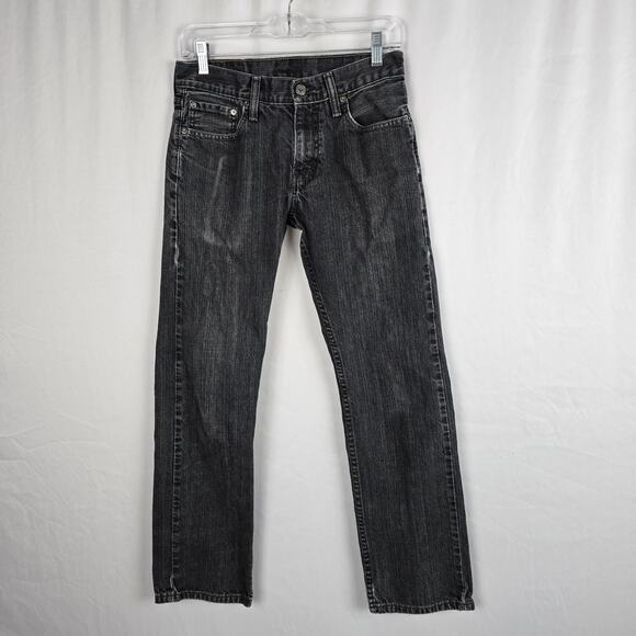 Levi's 514 Straight Jeans Men's 28 x 27 (tag 29 x 30) Charcoal Wash Fade - Picture 9 of 16